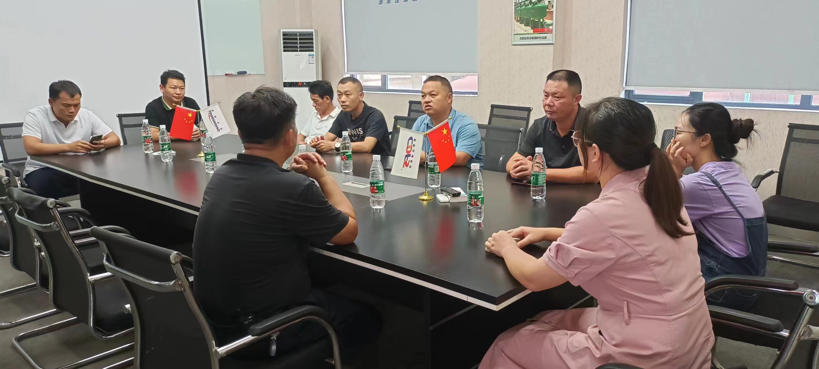 汨羅人大代表一行考察多靈過(guò)濾系統(tǒng)科技園，確保安全生產(chǎn)